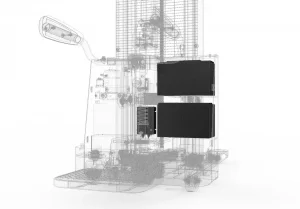 Фото 17 - Штабелер электрический самоходный EP Equipment ESR151 (LI-ION, 2W300, с платформой без поручней).